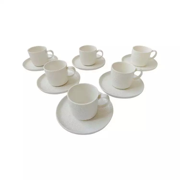 Bricard Valance – Service à café 12 pièces (Blanc)