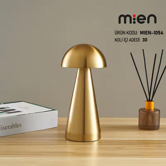 Lampe LED tactile rechargeable argent – 21 cm