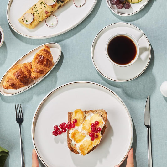 Service petit-déjeuner 34 pcs blanc – Karaca Stream