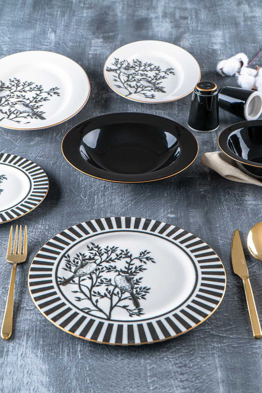 Service de Table Sofya - 6 Personnes - 29 Pièces en Porcelaine